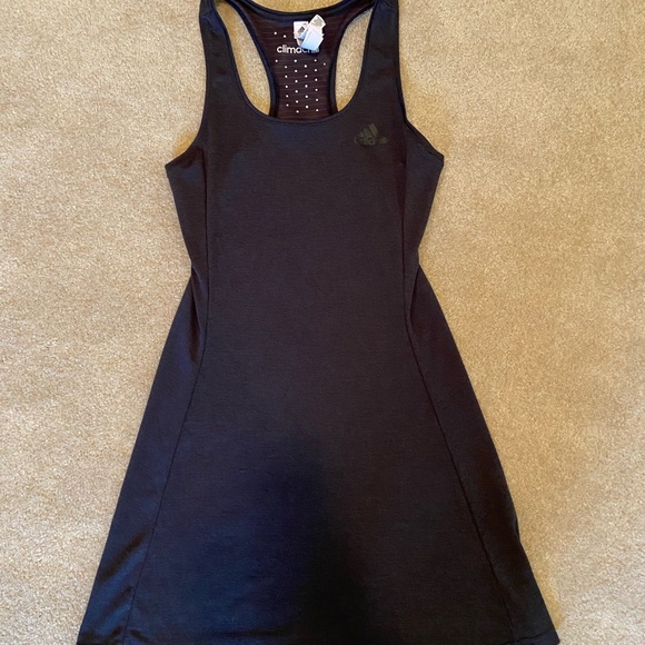 black adidas tennis dress On Women's Court Dress Split in Black, Size: XXL, Polyester